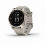 Умные часы Garmin EPIX PRO (Gen 2) Sapphire Edition 42 мм, золотистый корпус со светло-песочным ремешком фото навигации 1
