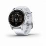 Умные часы Garmin EPIX PRO (Gen 2) Standard Edition 42 мм, серебристый корпус, белый ремешок фото навигации 1