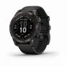 Умные часы Garmin FENIX 7 PRO Sapphire Solar титановый угольно-серый DLC с черным ремешком фото навигации 1