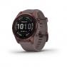 Умные часы Garmin FENIX 7S Sapphire Solar титановый темно-бронзовый с сланцево-серым силиконовым ремешком фото навигации 1