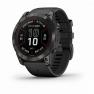 Умные часы Garmin FENIX 7X PRO Sapphire Solar Edition Титановый угольно-серый корпус с DLC-покрытием и черным ремешком фото навигации 1