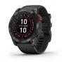 Умные часы Garmin FENIX 7X PRO Solar Edition серый корпус c черным ремешком фото навигации 1