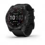 Умные часы Garmin Fenix 7X Sapphire Solar титановый черный DLC с силиконовым ремешком фото навигации 1