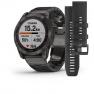 Умные часы Garmin Fenix 7X Sapphire Solar титановый угольно-серый DLC с угольно-серым титановым DLC браслетом фото навигации 1