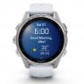Умные часы Garmin Fenix 8, 43 мм, AMOLED, Silver with White Stone silicone band фото навигации 3