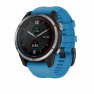 Умные часы Garmin QUATIX 7 с синим силиконовым ремешком фото навигации 1